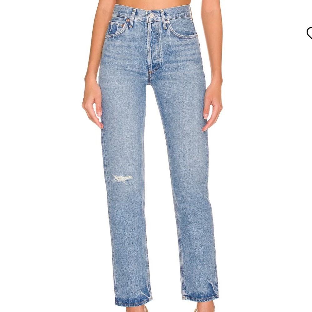 Agolde Women's Straight Leg Jeans - Light Blue